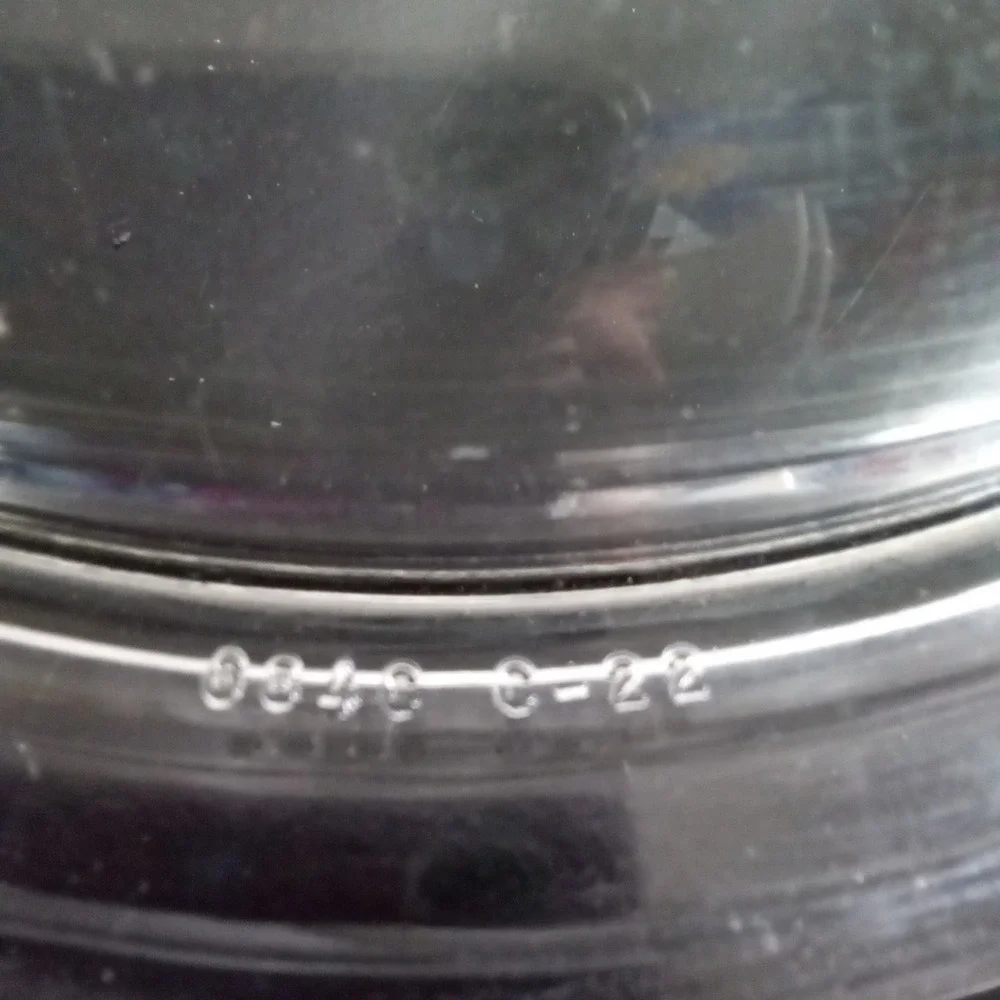 Pyrex Clear Glass Round Lid 684C C-22 Replacement Tab Handle 8.75 Inch Rim